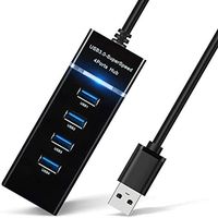 High Speed 4 Port USB 3.0 Multi HUB Splitter Expansion USB Hub
