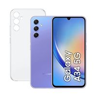 SAMSUNG Galaxy A34 5G (128GB, 6GB de RAM) + Funda - Smartphone