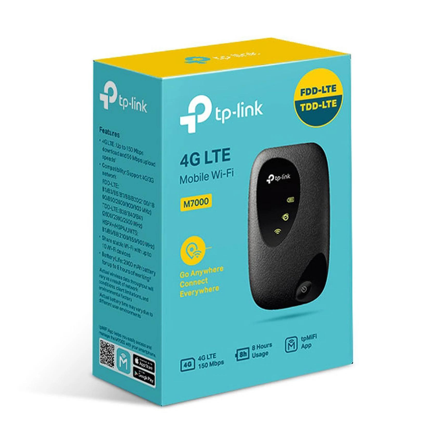 TP-Link M7200 4G LTE Router MiFi, Unlocked Portable Mobile Wi-Fi